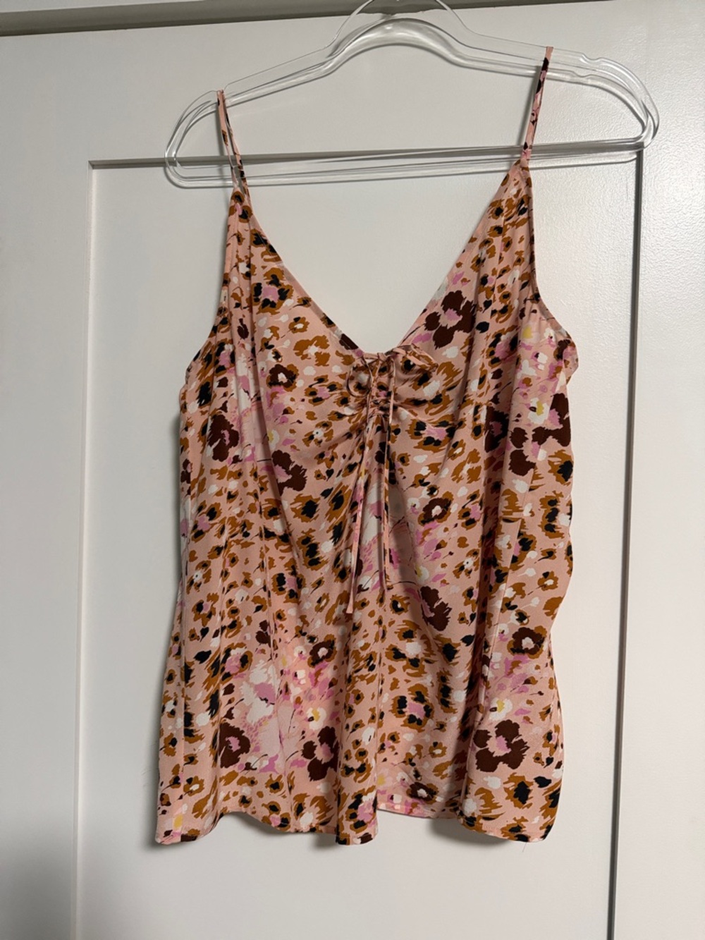 PAIGE Pink Floral Spaghetti-Strap Cami